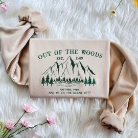 Out Of the Wood Embroidered LN With 5 Stickers Gift for her Gift for him