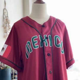 Mexico Maroon Baseball Sunny Shirt