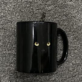 Black Cat Ceramic Halloween Mug