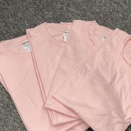 Combo 6 Light Pink Premium Solid T-shirt
